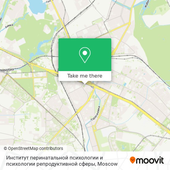 Институт перинатальной психологии и психологии репродуктивной сферы map