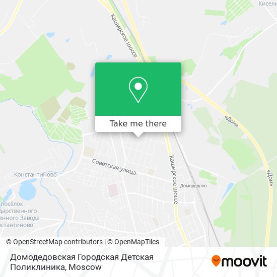 Домодедовская Городская Детская Поликлиника map