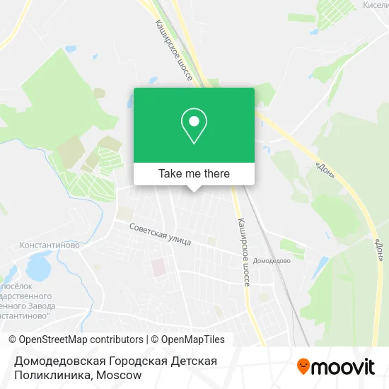Домодедовская Городская Детская Поликлиника map