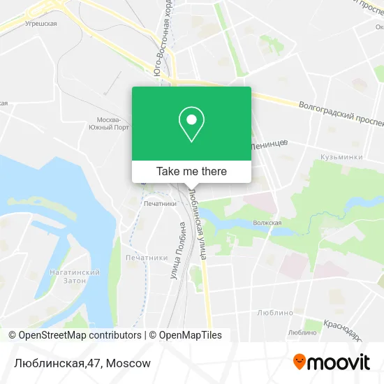 Люблинская,47 map