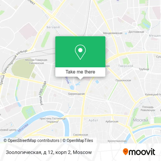 Зоологическая, д 12, корп 2 map