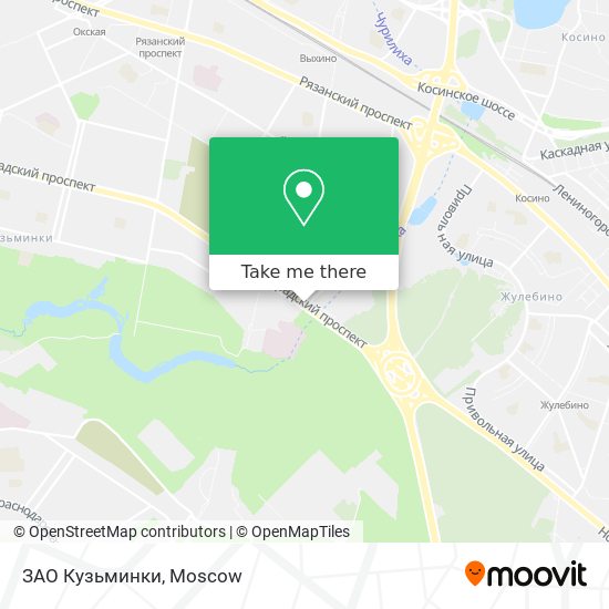 ЗАО Кузьминки map