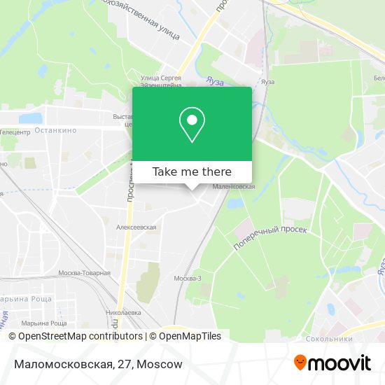 Маломосковская, 27 map