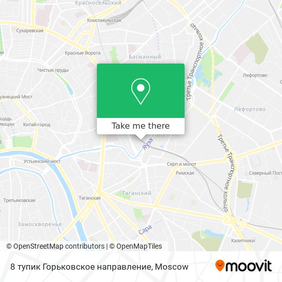 8 тупик Горьковское направление map