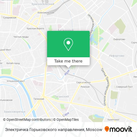 Электричка Горьковского направления map