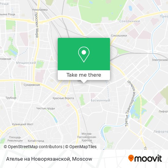 Ателье на Новорязанской map