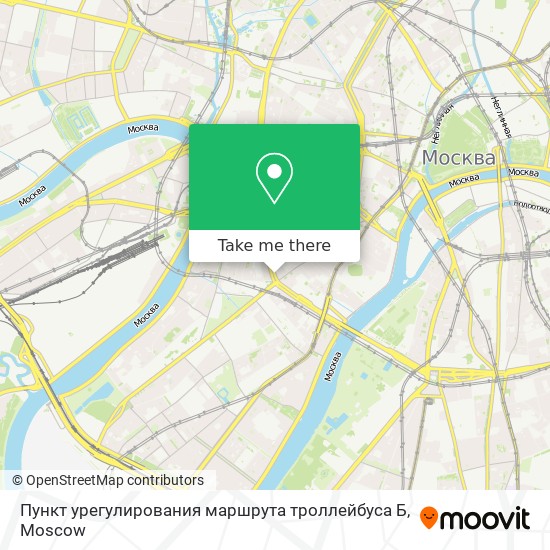 Пункт урегулирования маршрута троллейбуса Б map