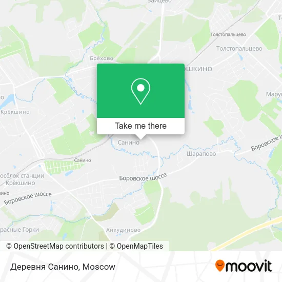 Деревня Санино map