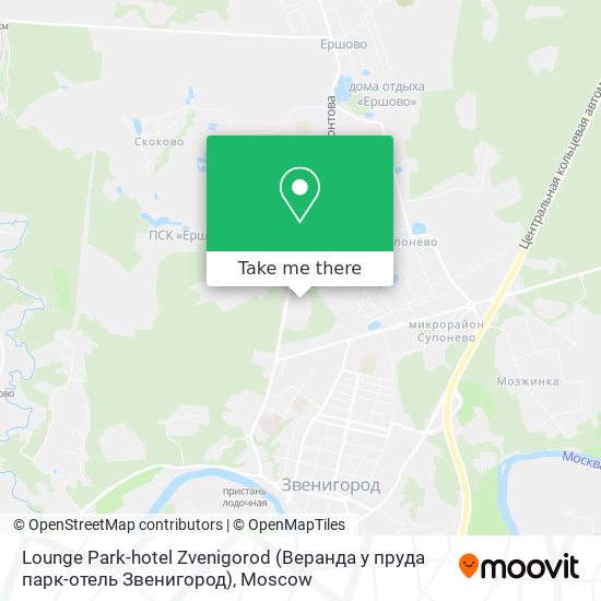 Lounge Park-hotel Zvenigorod (Веранда у пруда парк-отель Звенигород) map