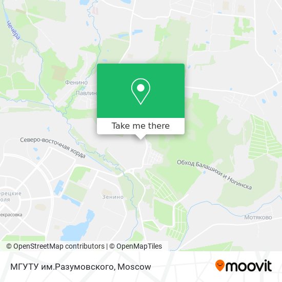МГУТУ им.Разумовского map