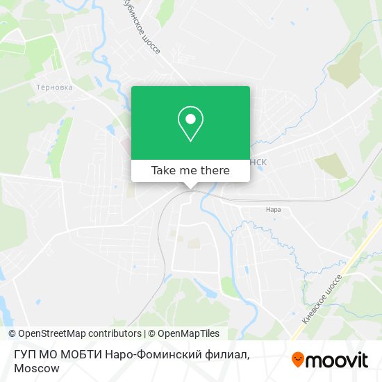 ГУП МО МОБТИ Наро-Фоминский филиал map