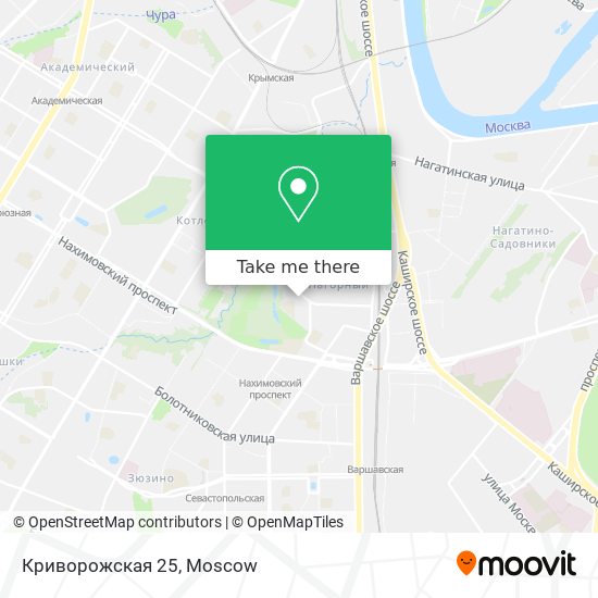 Криворожская 25 map