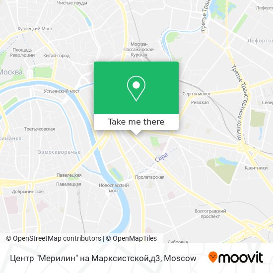 Центр "Мерилин" на Марксистской,д3 map