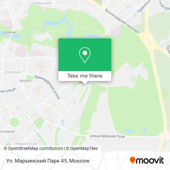Ул. Марьинский Парк 45 map