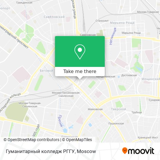 Гуманитарный колледж РГГУ map