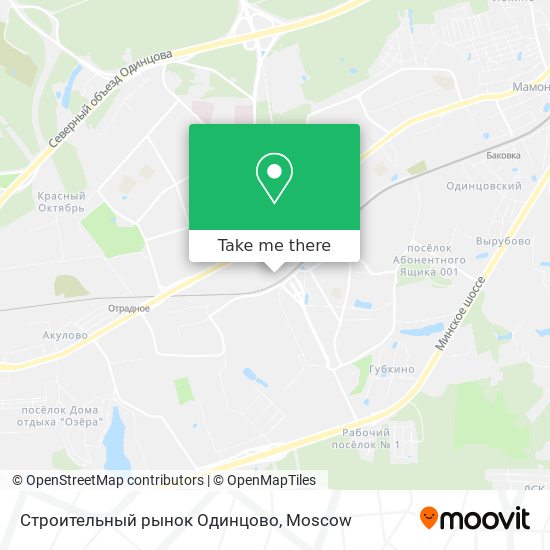 Строительный рынок Одинцово map