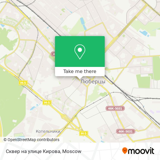 Сквер на улице Кирова map