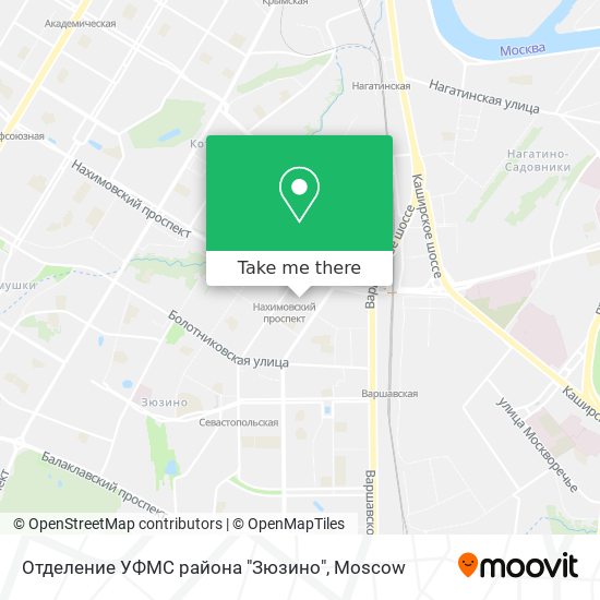 Отделение УФМС района "Зюзино" map