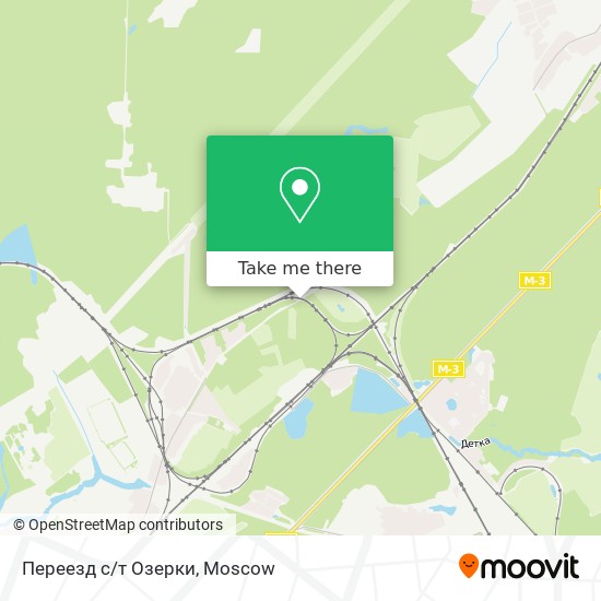 Переезд с/т Озерки map