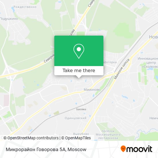 Микрорайон Говорова 5А map
