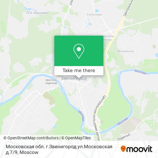 Московская обл. г.Звенигород ул.Московская д.7 / 9 map