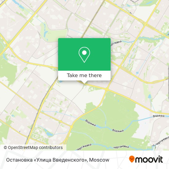 Остановка «Улица Введенского» map