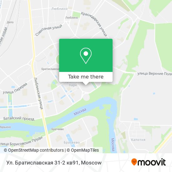Ул. Братиславская 31-2 кв91 map