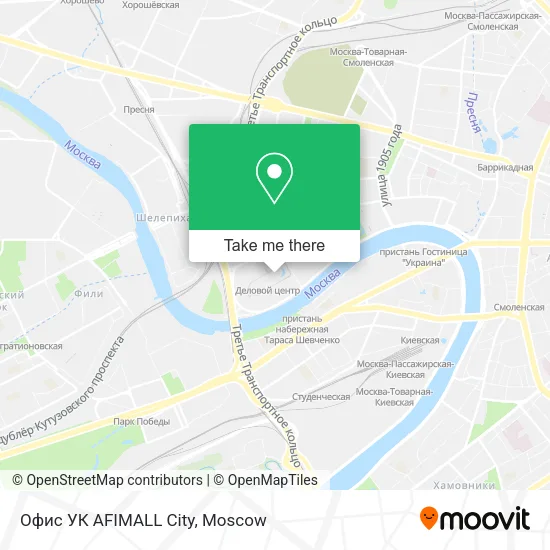 Офис УК AFIMALL City map