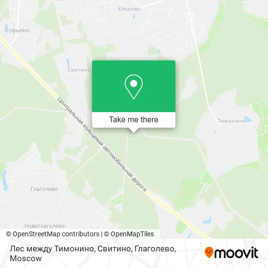 Лес между Тимонино, Свитино, Глаголево map