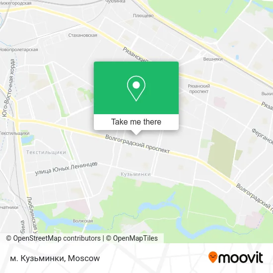 м. Кузьминки map