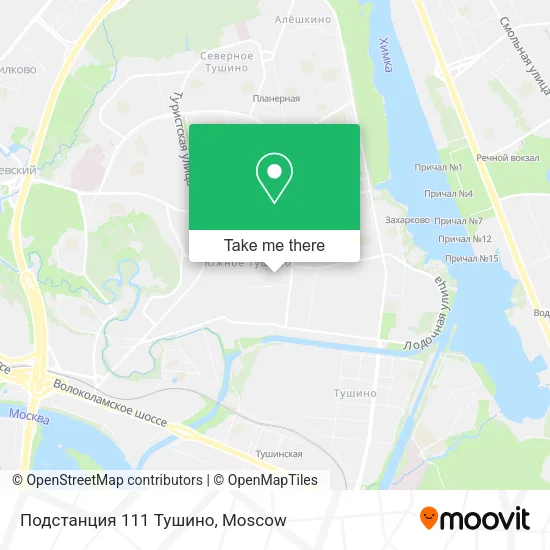 Подстанция 111 Тушино map