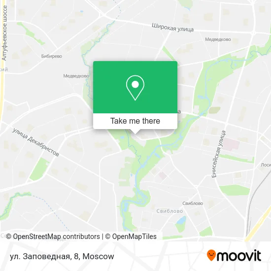 ул. Заповедная, 8 map