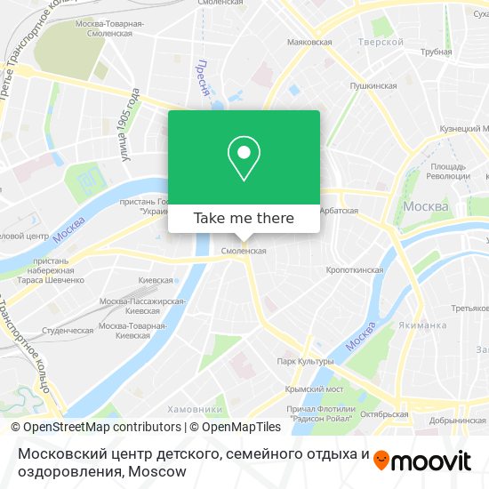 Московский центр детского, семейного отдыха и оздоровления map