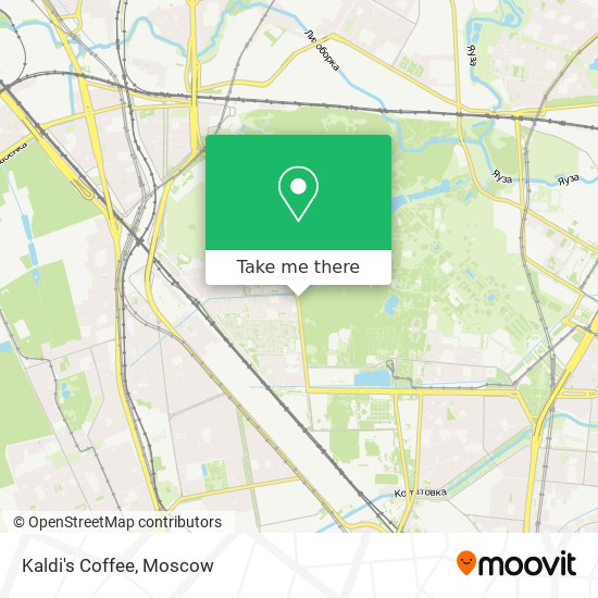 Kaldi's Coffee map