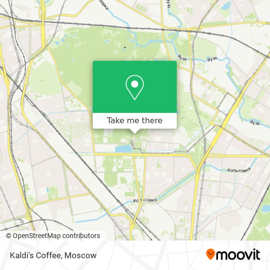 Kaldi's Coffee map