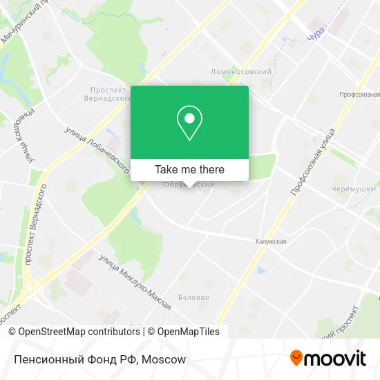 Пенсионный Фонд РФ map