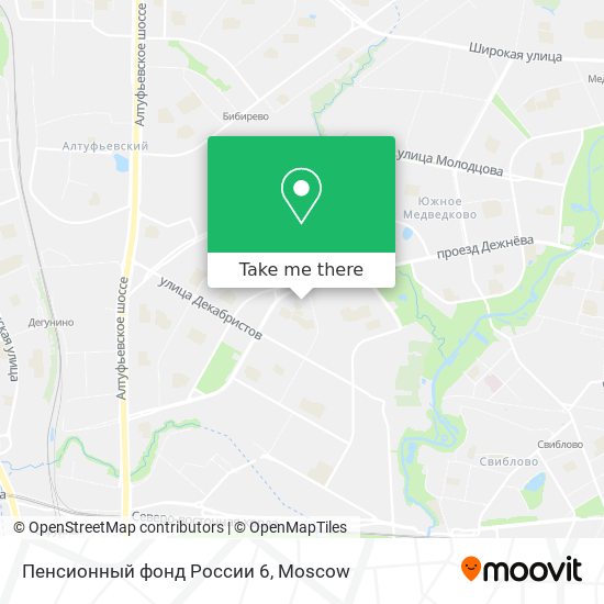 Пенсионный фонд России 6 map