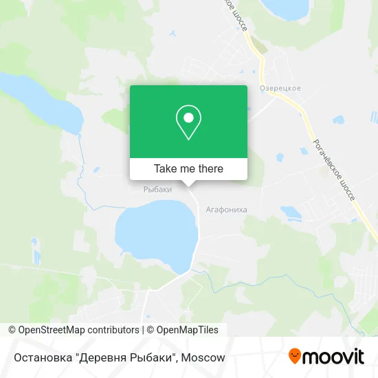 Остановка "Деревня Рыбаки" map