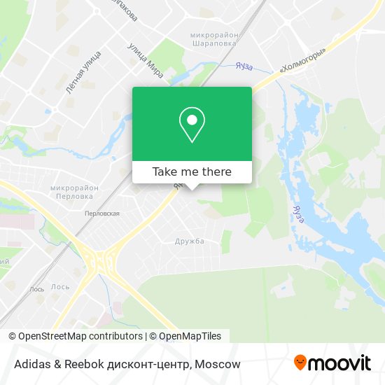 Adidas & Reebok дисконт-центр map