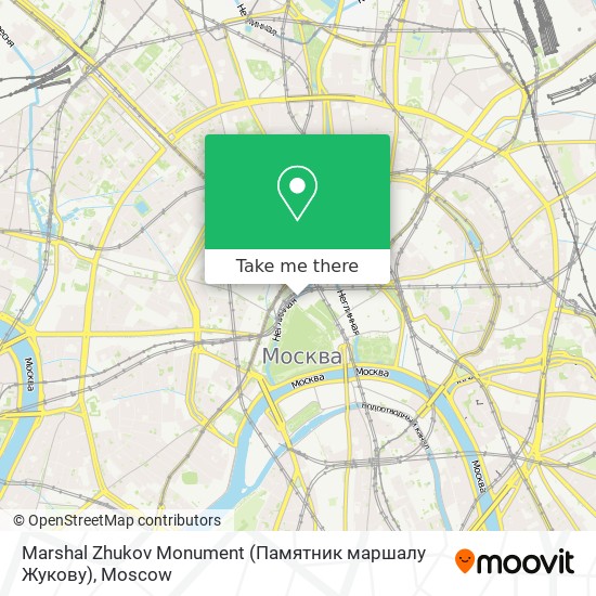 Marshal Zhukov Monument (Памятник маршалу Жукову) map