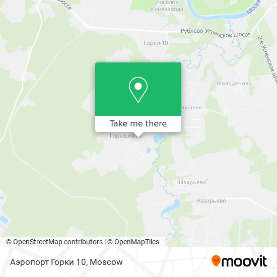 Аэропорт Горки 10 map