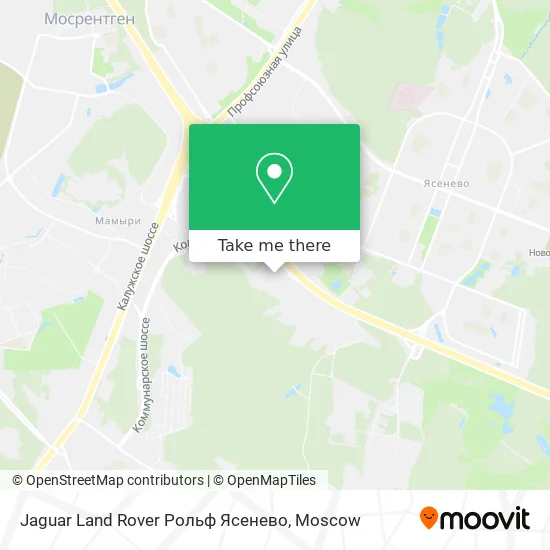 Jaguar Land Rover Рольф Ясенево map