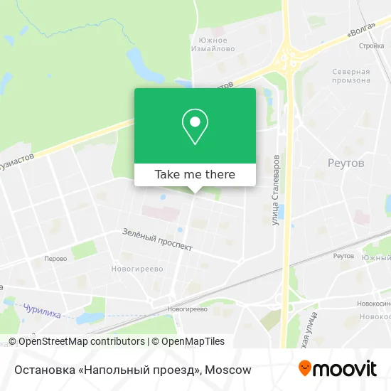 Остановка «Напольный проезд» map