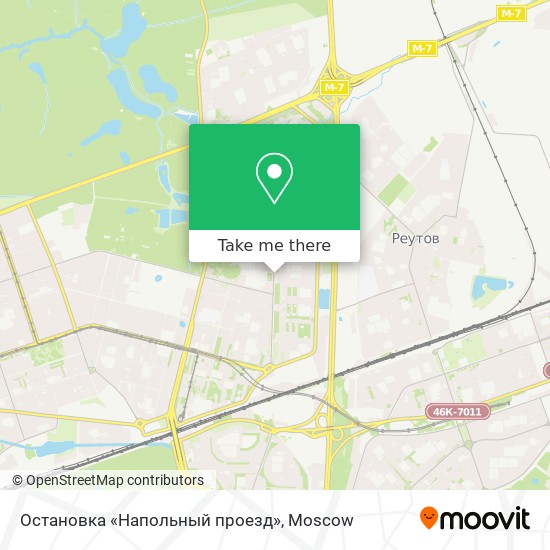 Остановка «Напольный проезд» map