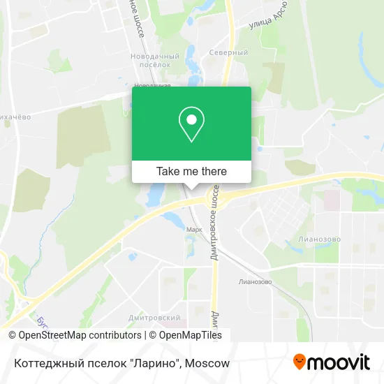 Коттеджный пселок "Ларино" map