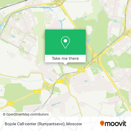 Bojole Call-center (Rumyantsevo) map