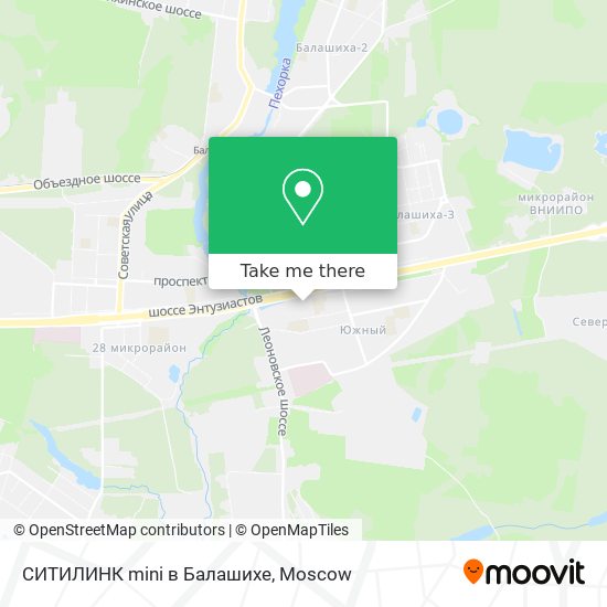 СИТИЛИНК mini в Балашихе map