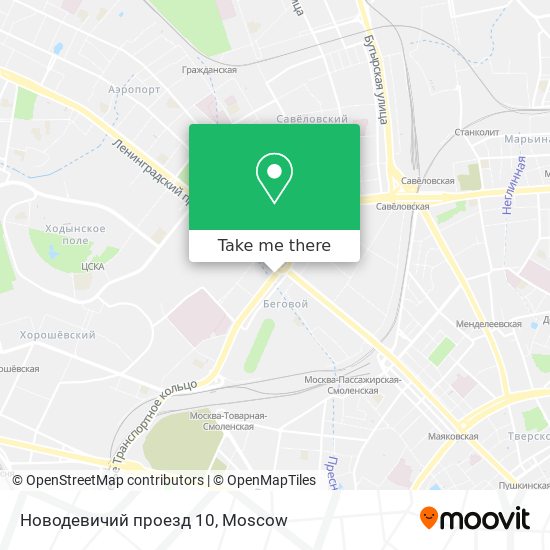 Новодевичий проезд 10 map