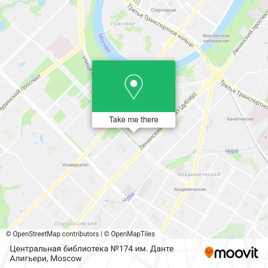 Центральная библиотека №174 им. Данте Алигьери map