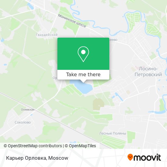 Карьер Орловка map